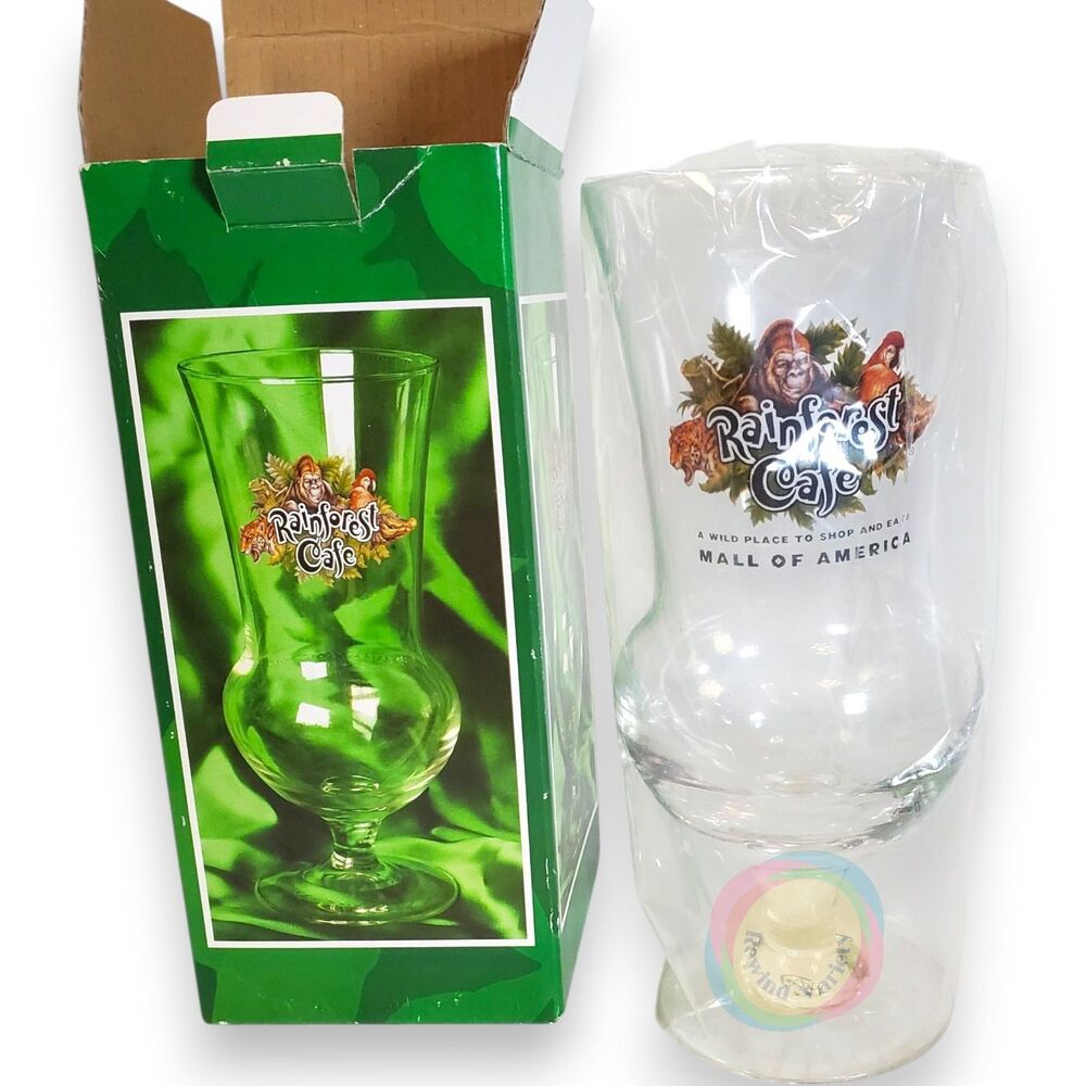Rainforest Cafe Mall of America Hurricane Glass NIB